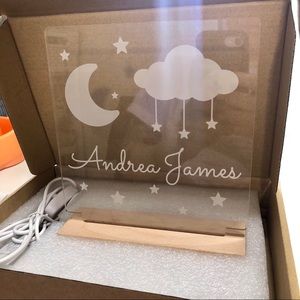 "Andrea James" Customized Night Light